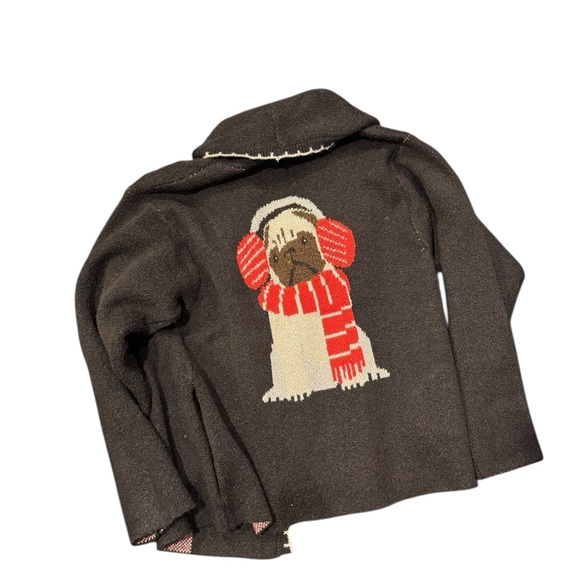 Flat White Pug Sweater with whipstich, new with tags, one size - Picture 4 of 5